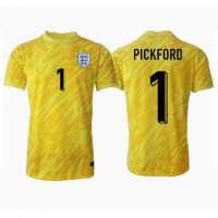 England Jordan Pickford #1 Keeper Fotballklær Bortedrakt EM 2024 Kortermet